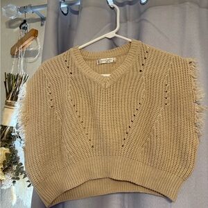 Jon & Anna Beige V-Neck Sweater Vest